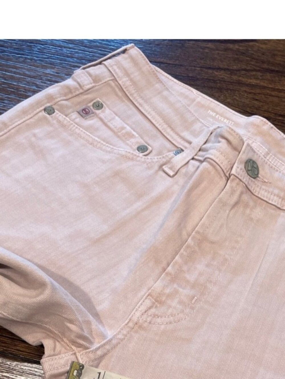 AG Everett Slim Straight Jean Mens 31x34 7 Yrs New Lotus Pink DSD AG-ED Denim